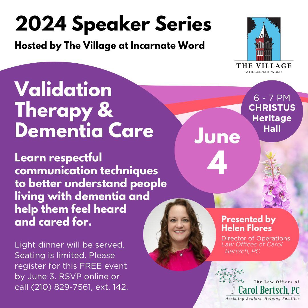 Validation Therapy & Dementia Care: 2024 Speaker Series