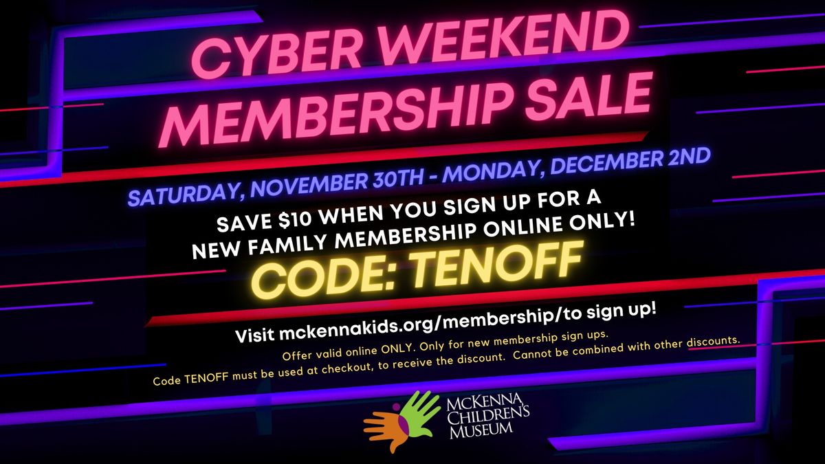 Cyber Weekend Membership Sale