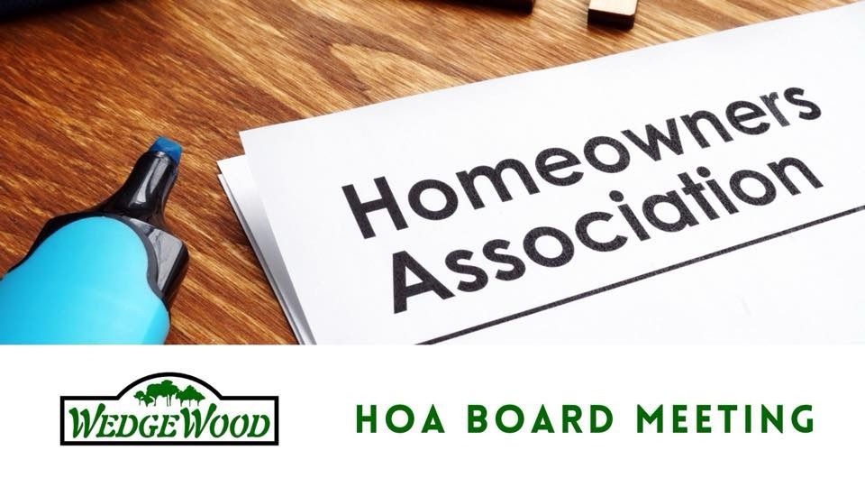 Wedgewood HOA Board Meeting