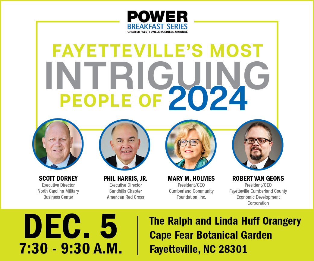 Power Breakfast Series - Fayetteville's Most Intriguing People of 2024