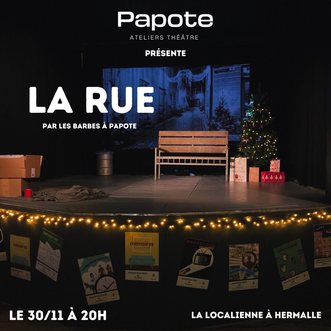 La rue - spectacle de No\u00ebl par les Barbes \u00e0 Papote