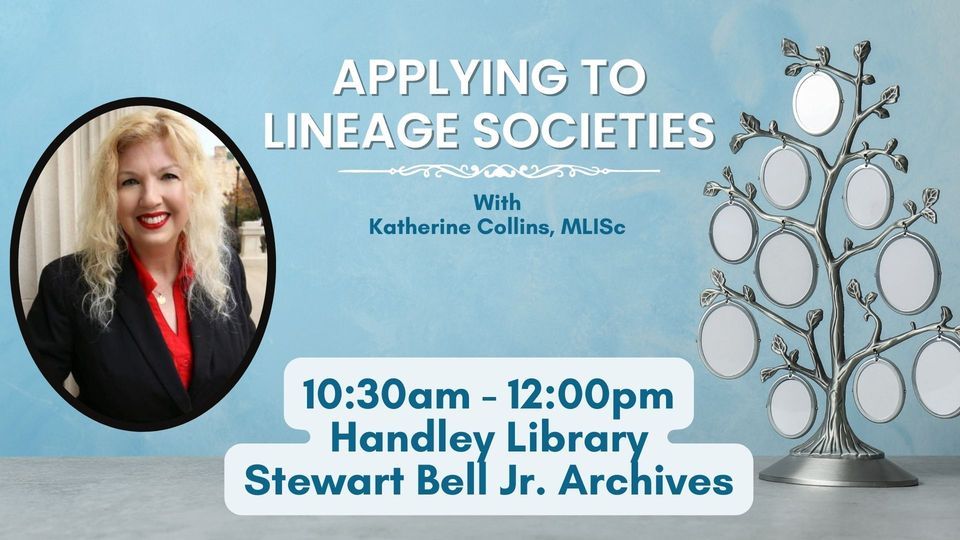 Applying to Lineage Societies: Get Help with Your Application and Research