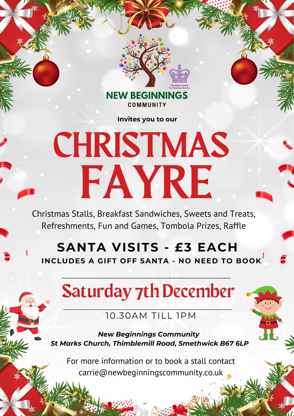 New Beginnings Community Christmas Fayre