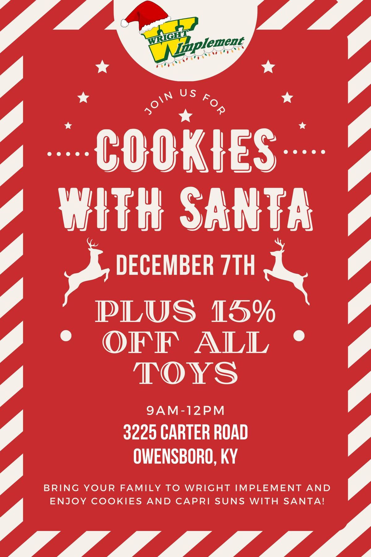 Cookies with Santa- Wright Implement Owensboro, KY