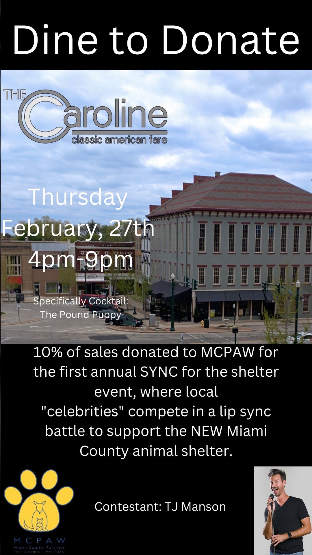 Dine to Donate at THE Caroline 