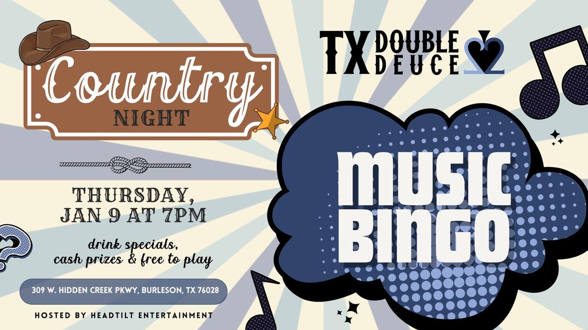 Country Night Music Bingo at TX Double Deuce