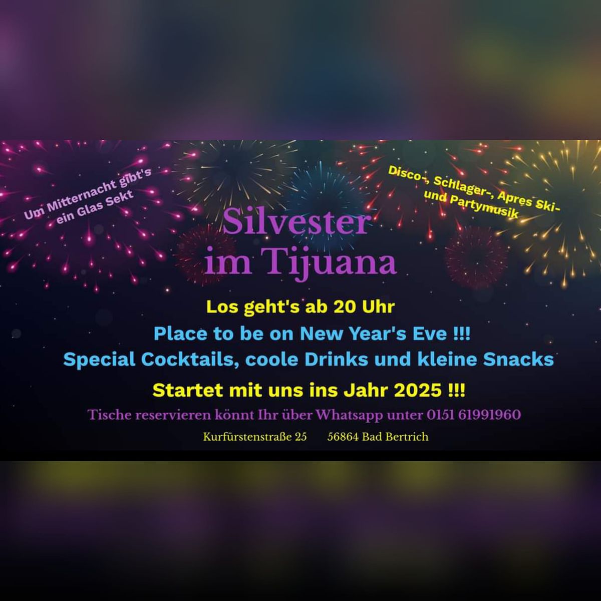 Silvesterparty im Tijuana 