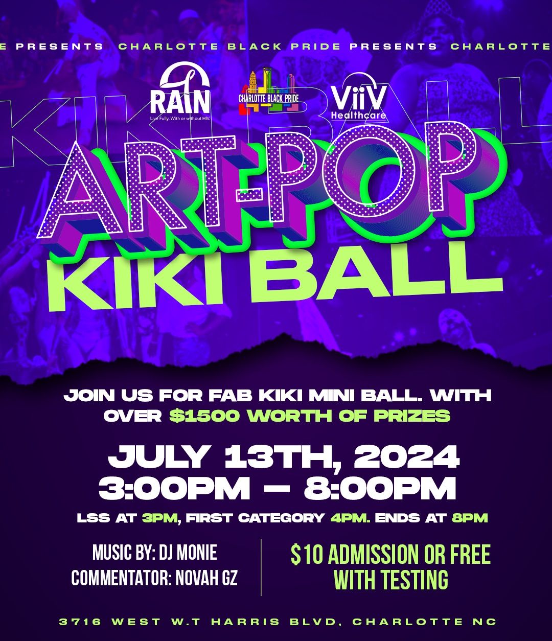 Charlotte Black Pride's Inaugural Art Pop Kiki Ball 