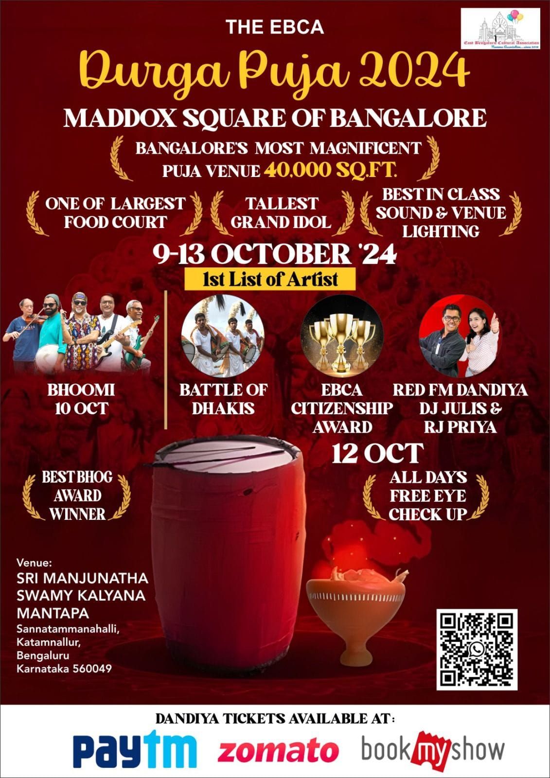 THE EBCA MAHA PUJA - MADDOX SQUARE OF BANGALORE 