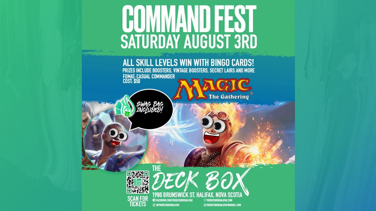 Command Fest (Saturday August 3rd @ 1:00pm)
