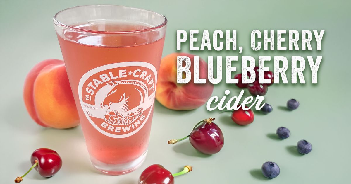 Friday Love: Peach Blueberry Cherry Cider 