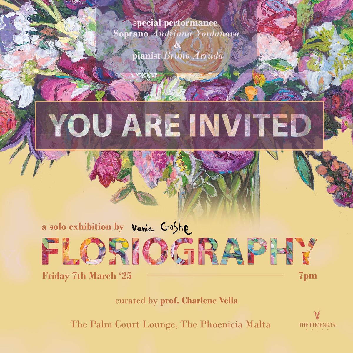 Floriography, inauguration: a solo exhibition by Vania Goshe