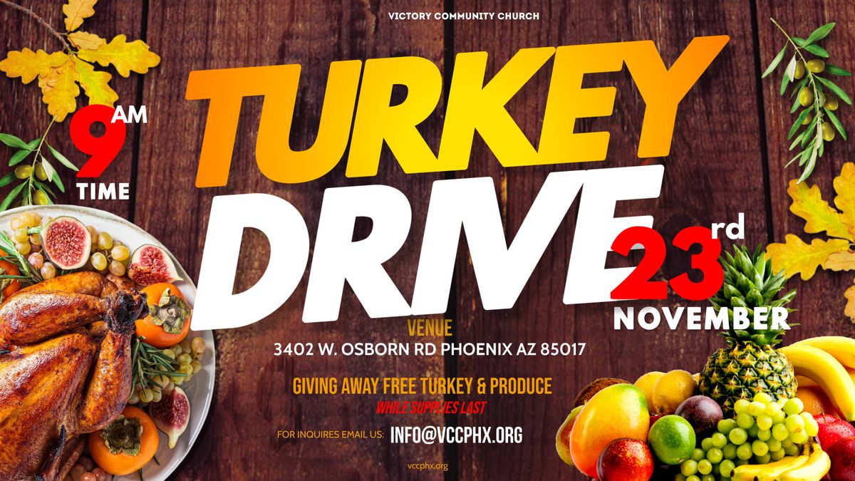 VCC TURKEY DRIVE GIVEAWAY