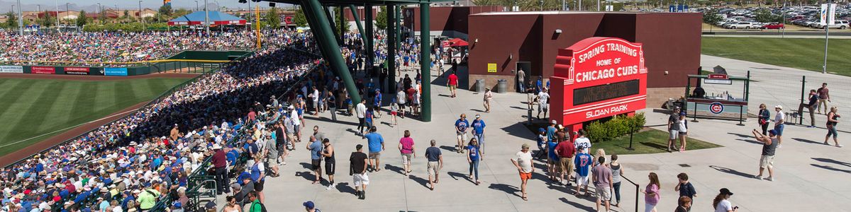 Spring Training - Cleveland Guardians at Chicago Cubs at Sloan Park