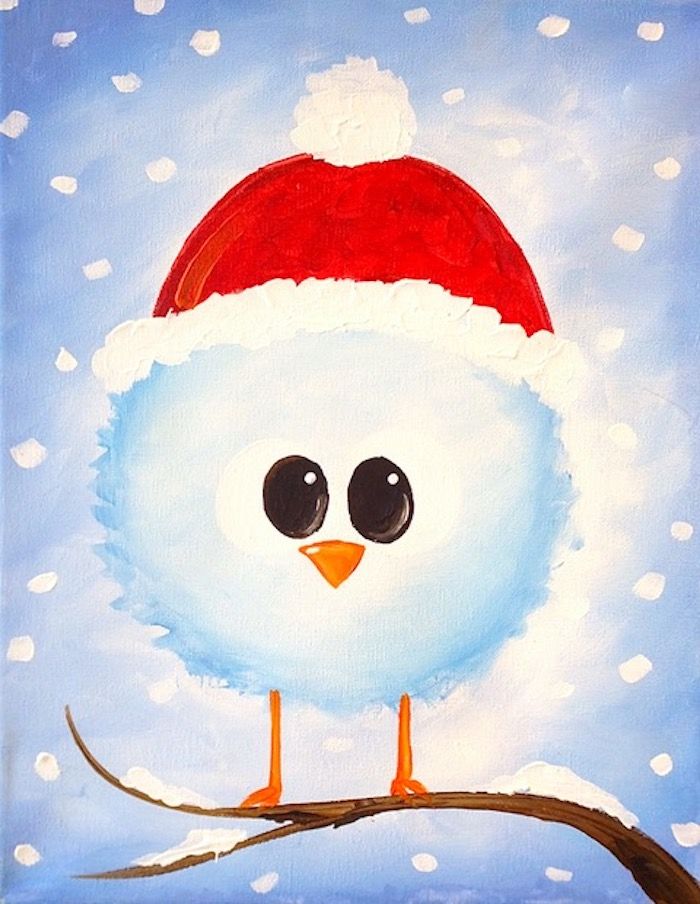 Snow Bird - Cookies and Canvas - All Ages! | Lansing Studio