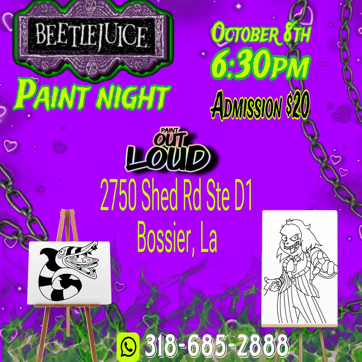 Beetle juice paint night 