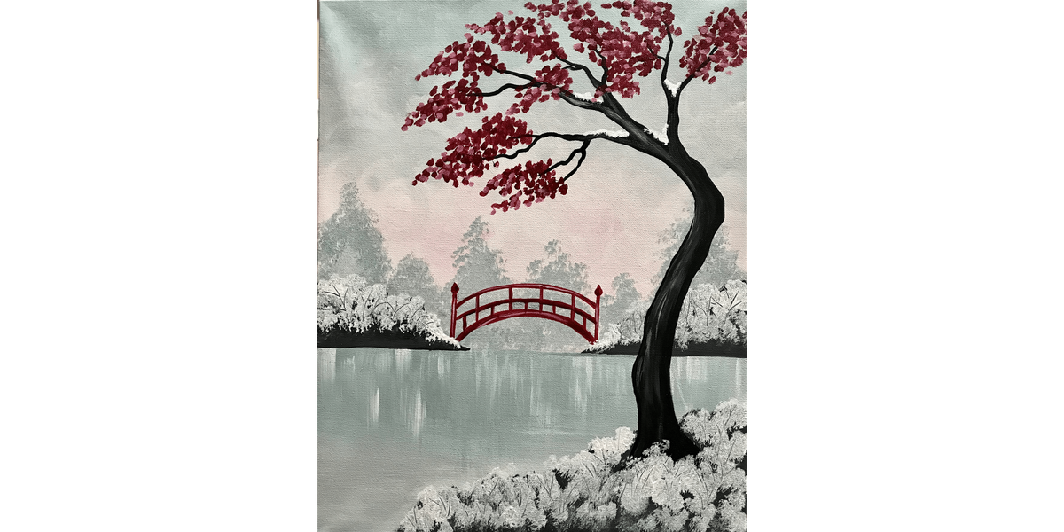 Japanese Winter - Paint and Sip in Fishkill | Classpop!\u2122