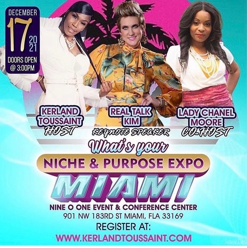 1st ANNUAL WHAT'S YOUR NICHE AND PURPOSE EXPO !