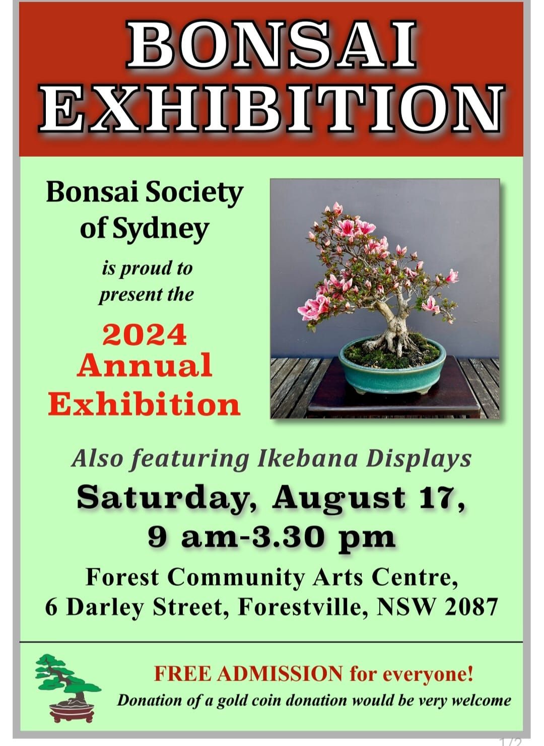 Bonsai Society of Sydney 2024 Annual Bonsai Exhibition