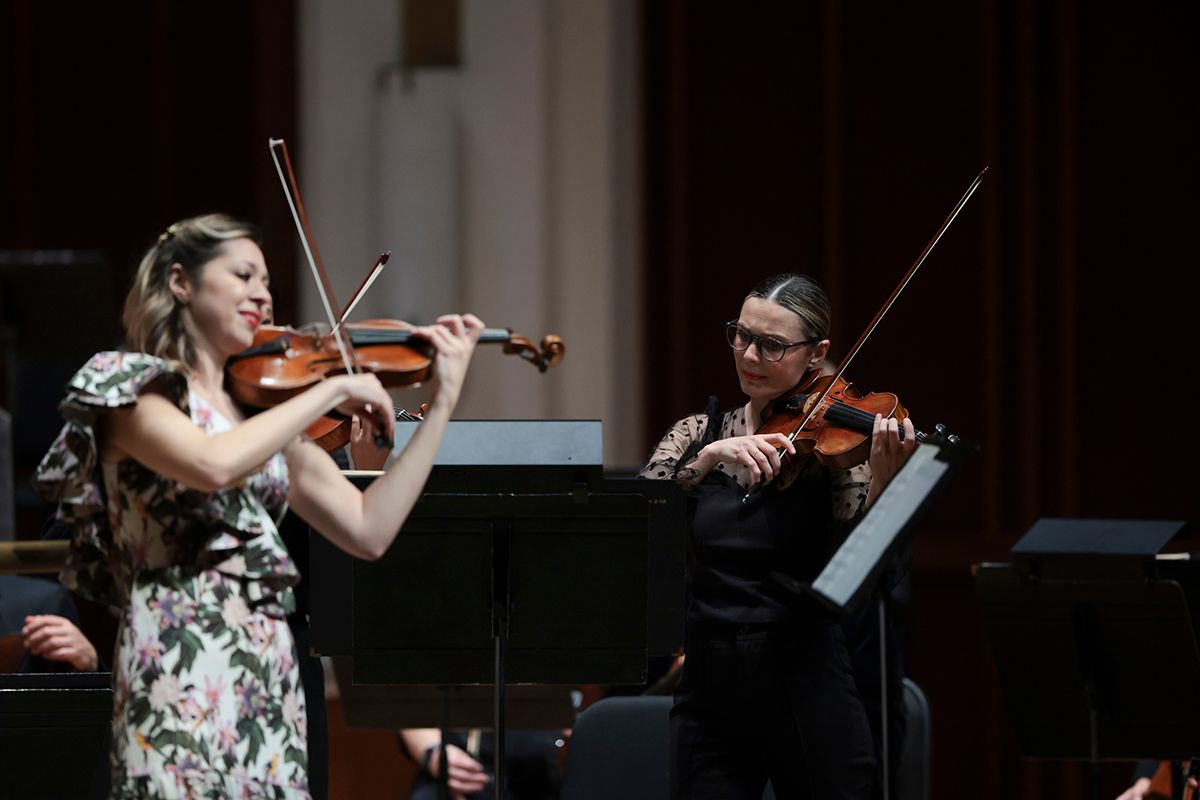 Adelya and Aurica Play Bach