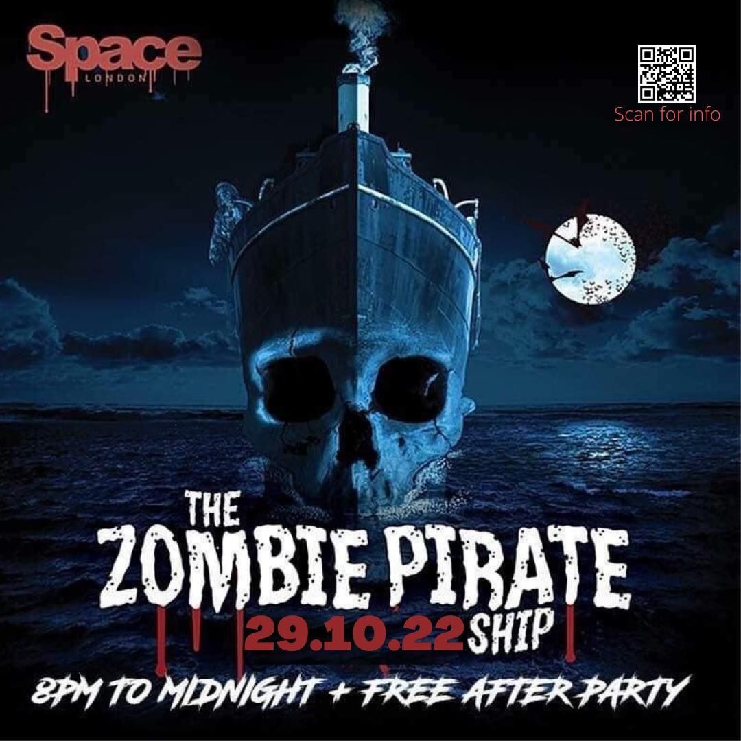 Zombie Pirate Ship Halloween Boat party 