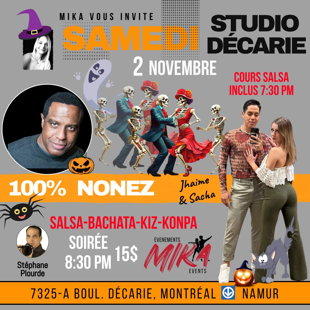 SAMEDI 2 nov. Halloween avec Jhaime et Sacha