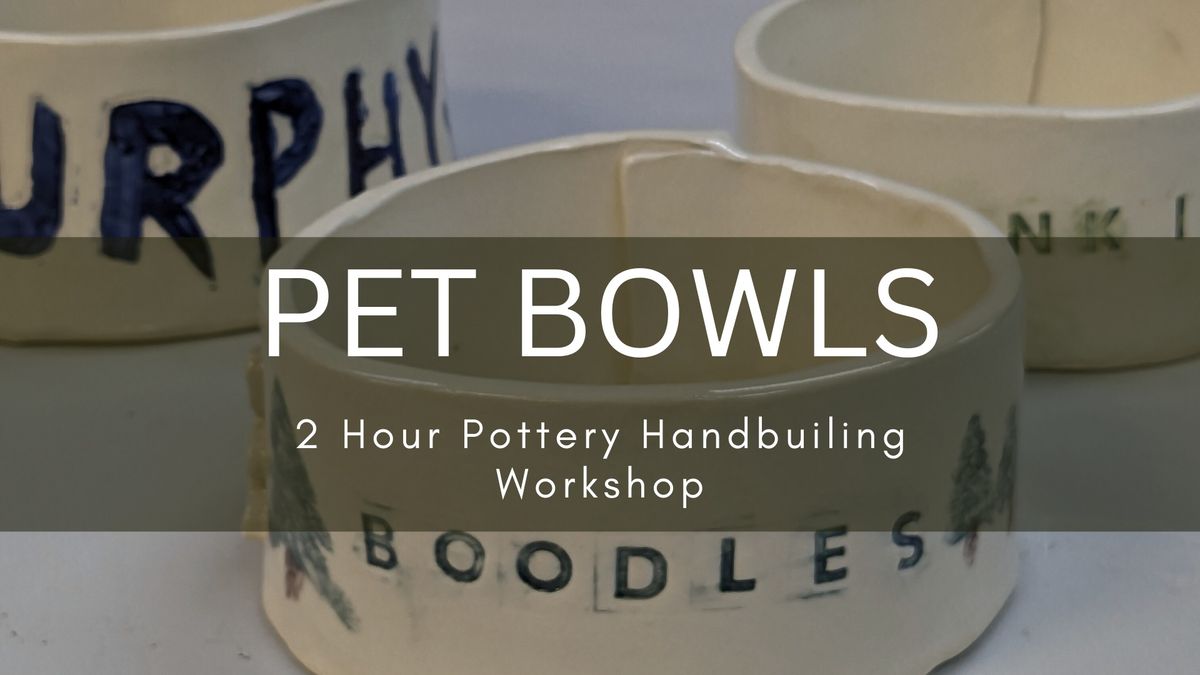 Pet Bowls | Pottery Handbuilding Workshop