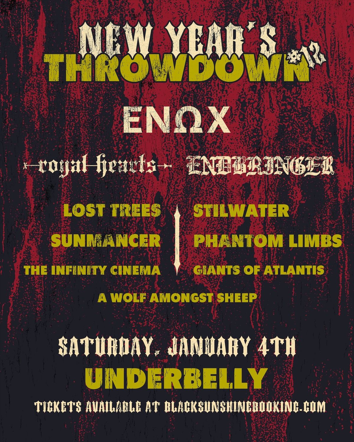 New Year\u2019s Throwdown 12 @ Underbelly 