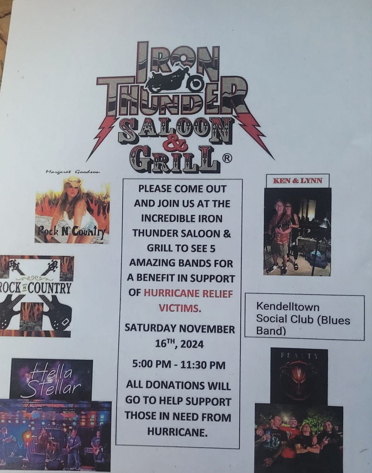 Benefit for hurricane relief victims