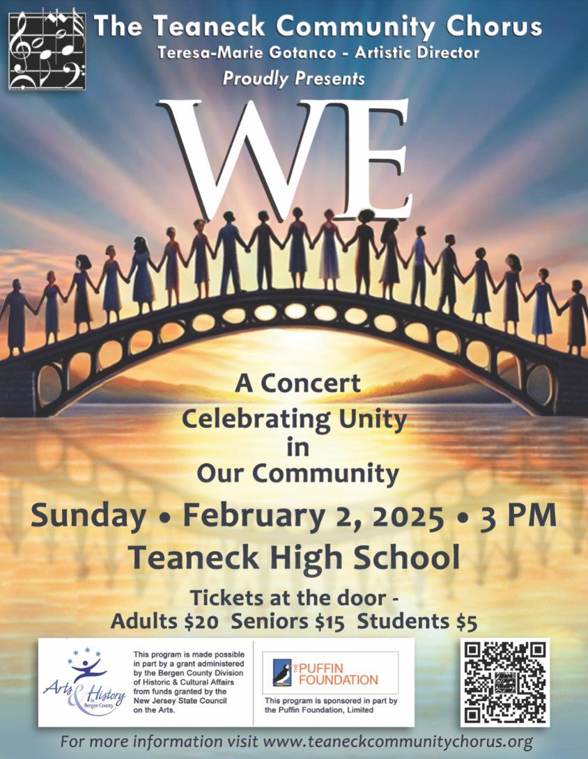 A Concert Celebrating Unity: "WE" performed by Teaneck Community Chorus