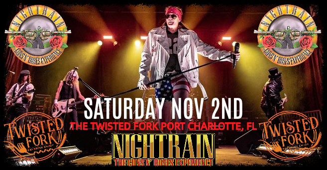 Twisted Fork - Port Charlotte, FL - The Guns N Roses Tribute Experience NIGHTRAIN + 80-HD