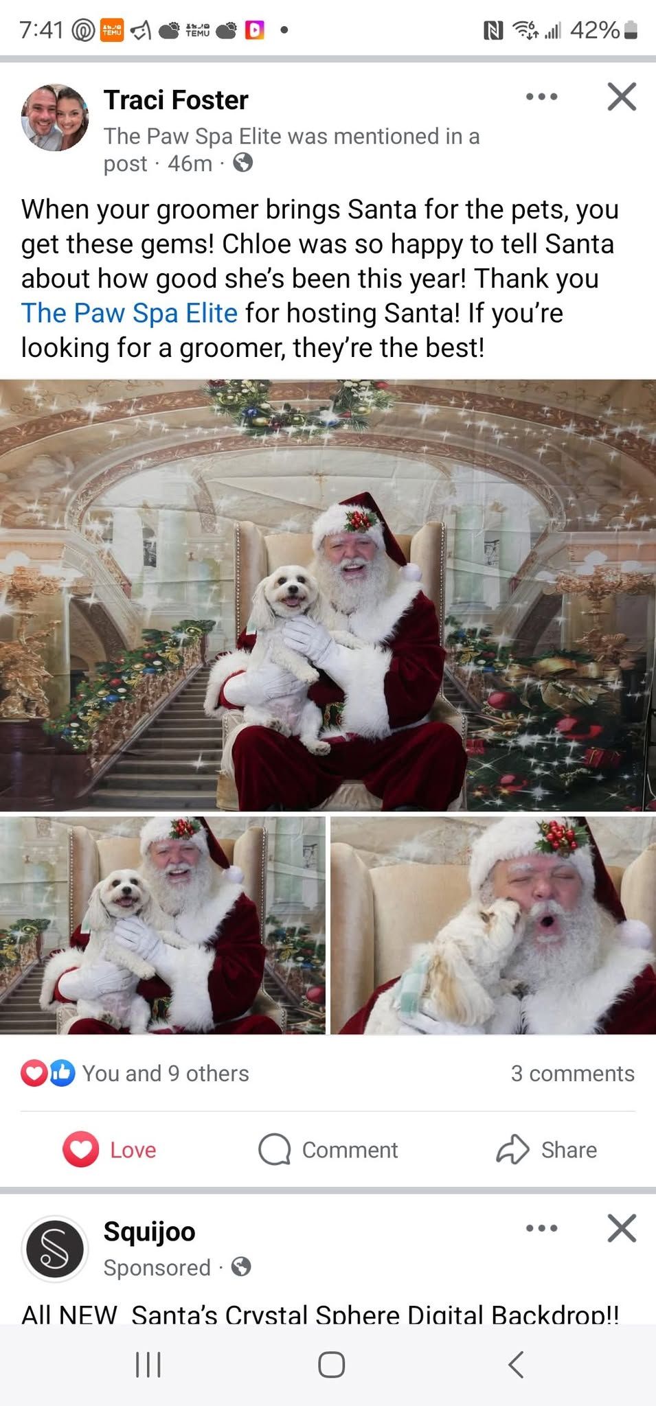 Santa Photos 2025 at The Paw Spa Elite