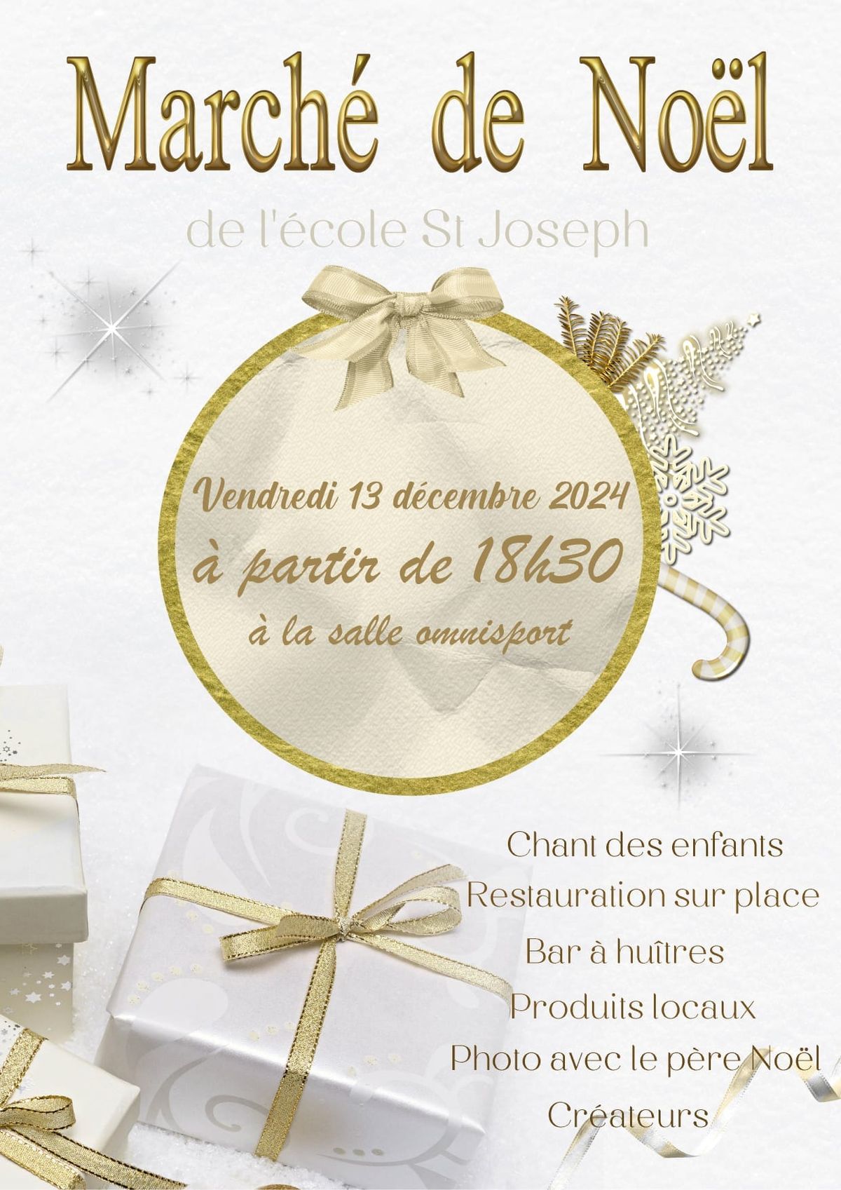 March\u00e9 de No\u00ebl 2024 \u00c9cole St Joseph du Mesnil-en-Vall\u00e9e 