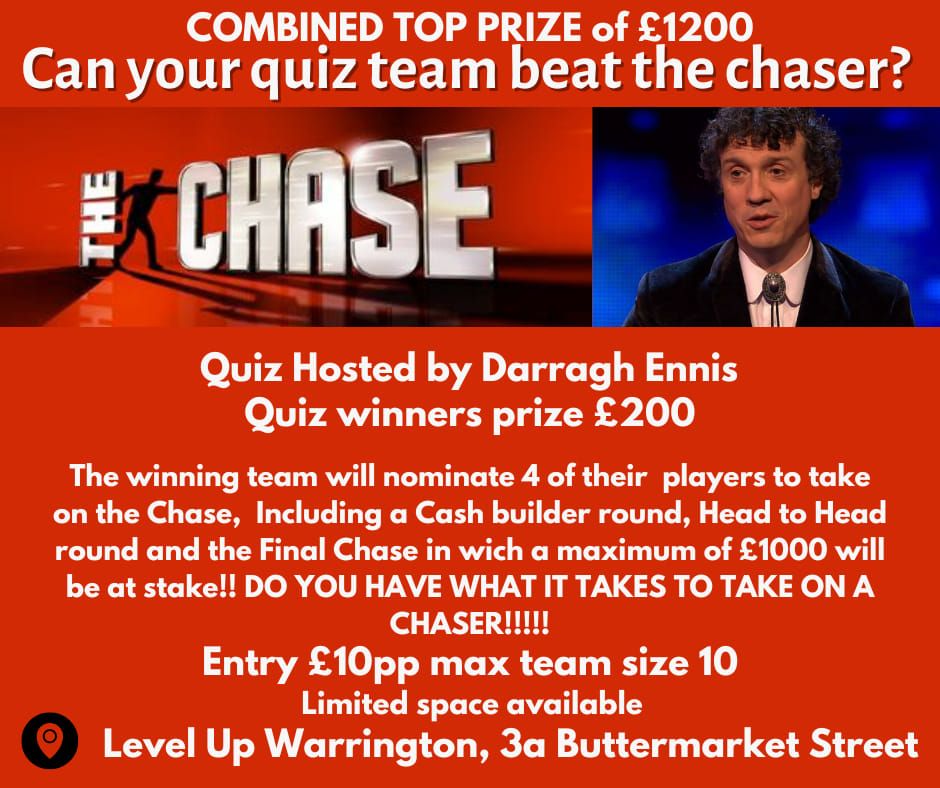 Beat The Chaser Quiz Night with Darragh Ennis"The Menace"