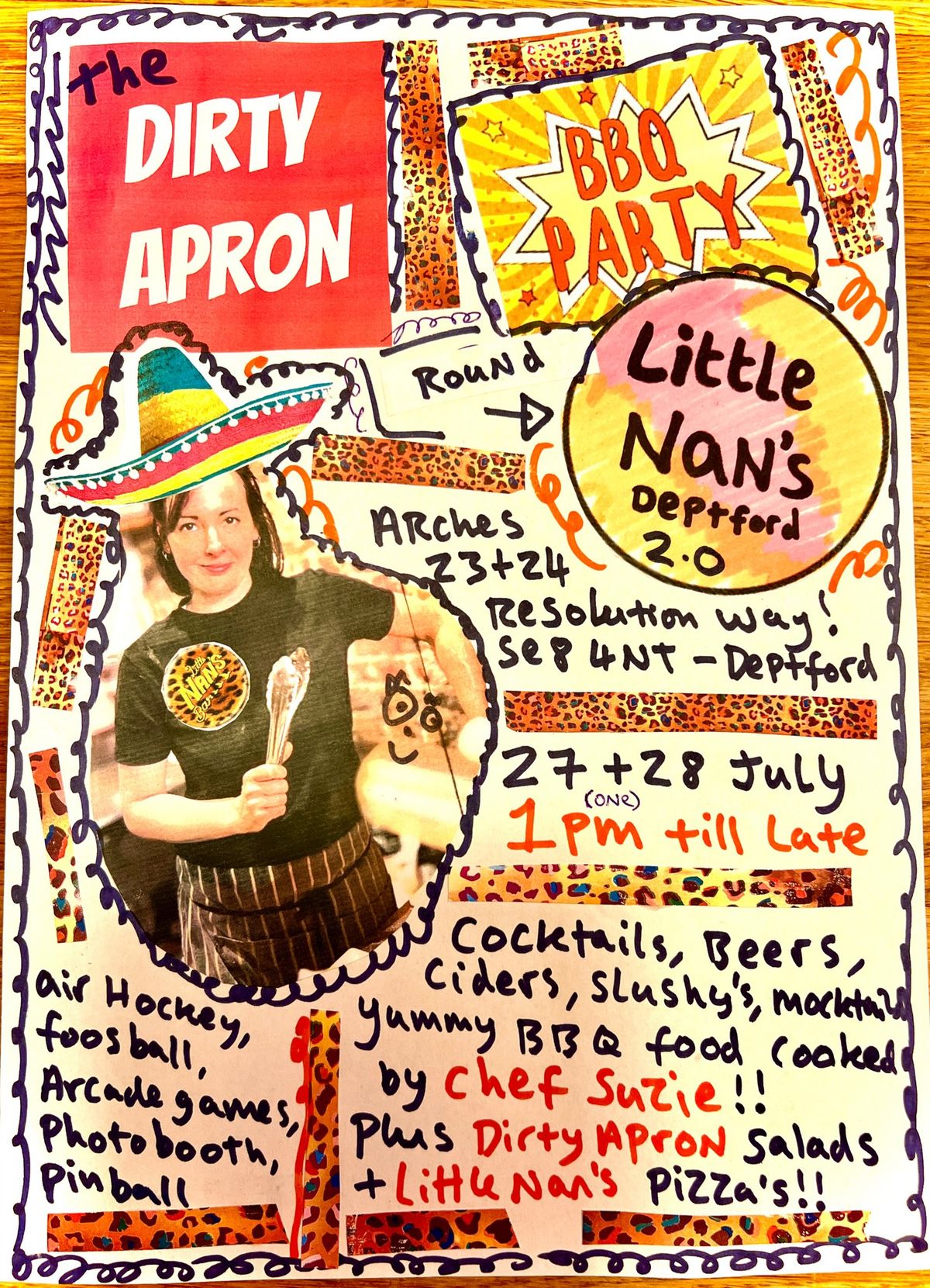 The Dirty Apron DEPTFORD BBQ Party round Little Nan's 2.0 (Sat & Sun)