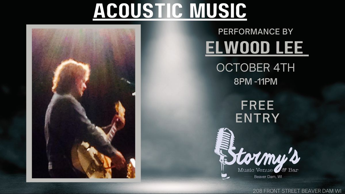 Elwood Lee acoustic performance @ Stormys Music Venue  