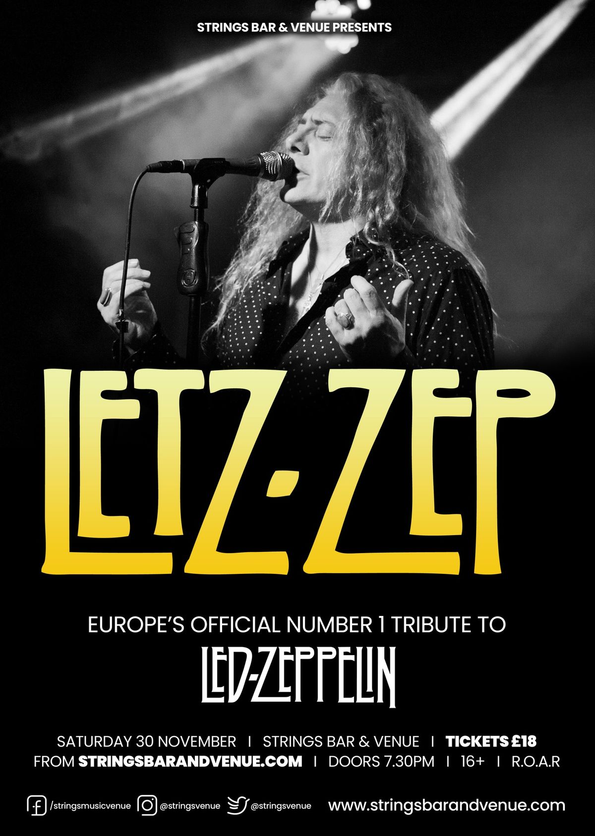 Letz Zep Live at Strings Bar & Venue