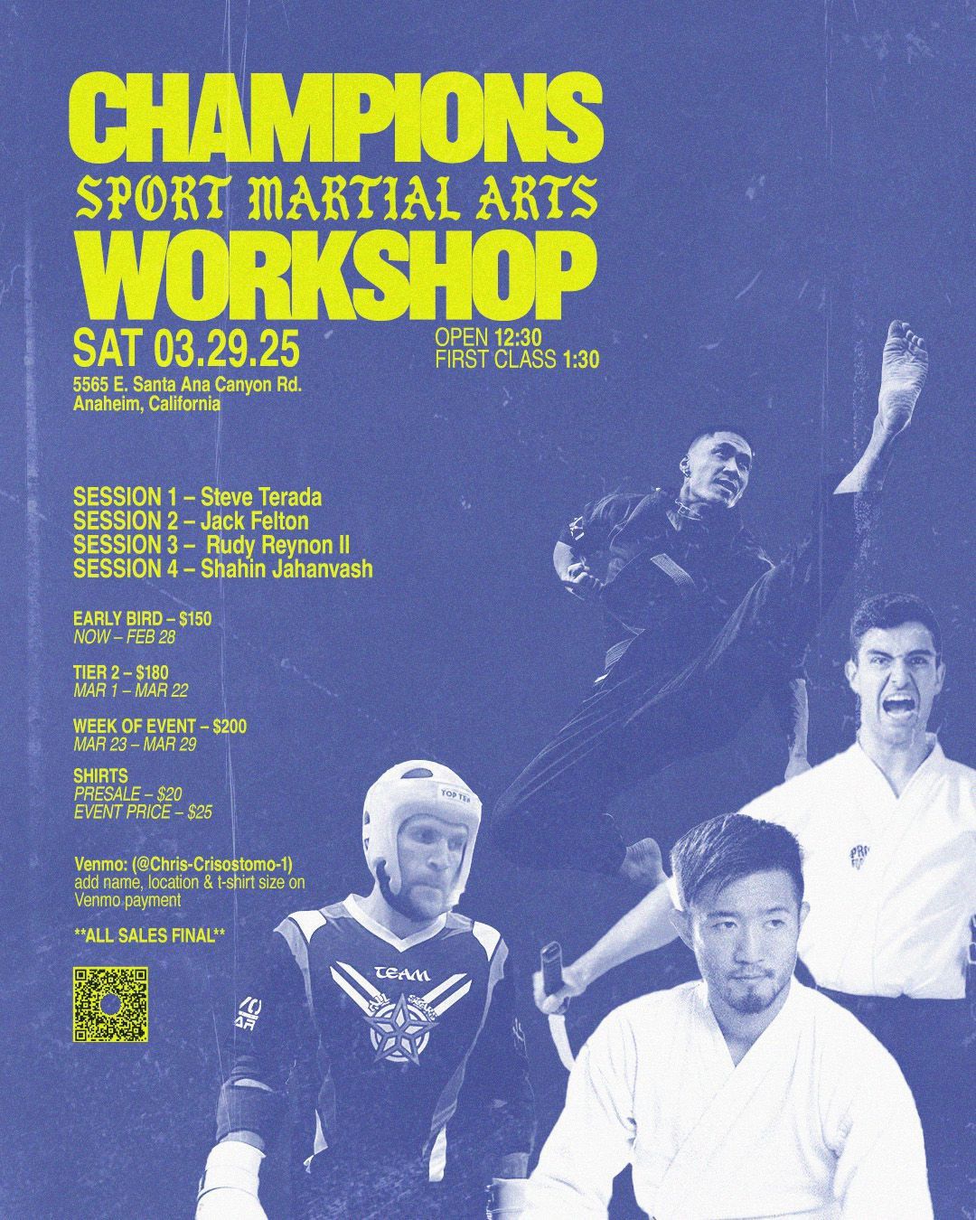 CHAMPIONS Sport Martial Arts WORKSHOP