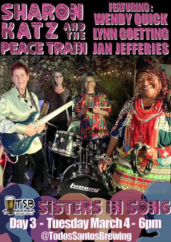 Day 3 Tuesday -  Sharon Katz & The Peace Train : Sisters in Song Series