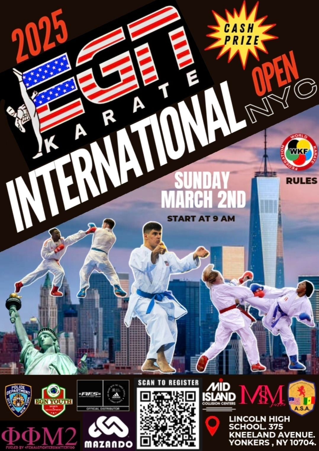 2025 EGN international karate Open New York City \ud83d\uddfd