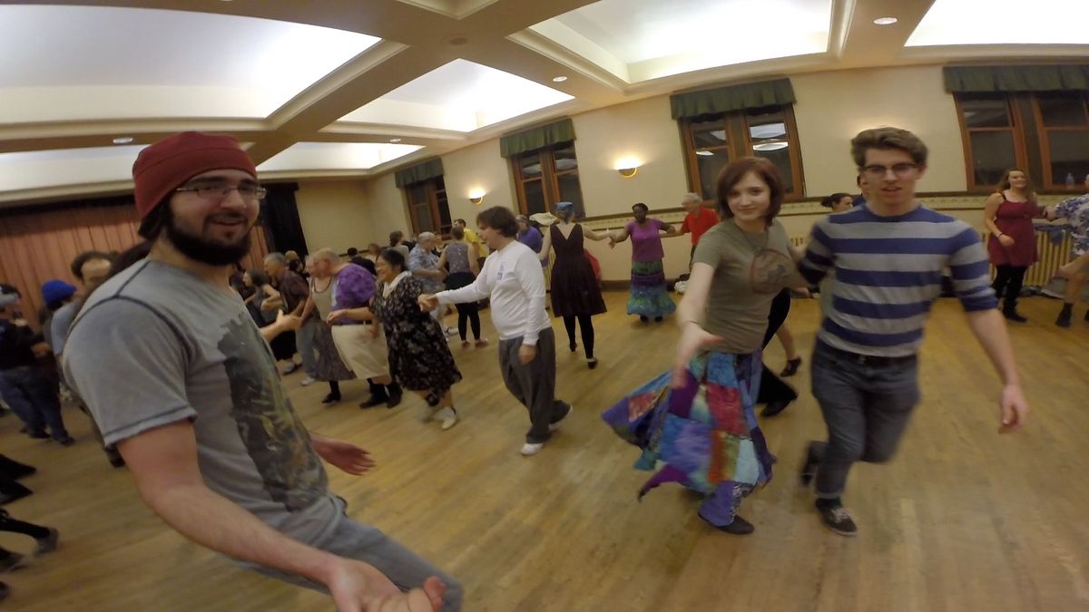 Wednesday Contra Dance with Wombat Crossing, Kim Forry calling