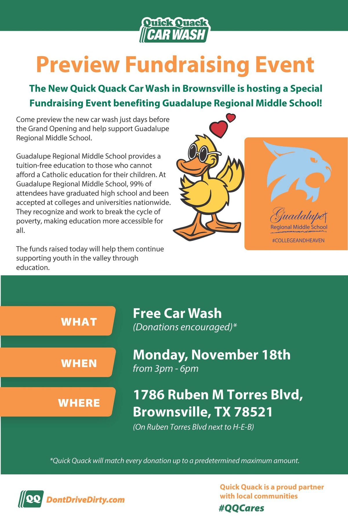 Quick Quack Car Wash - Fundraising Event