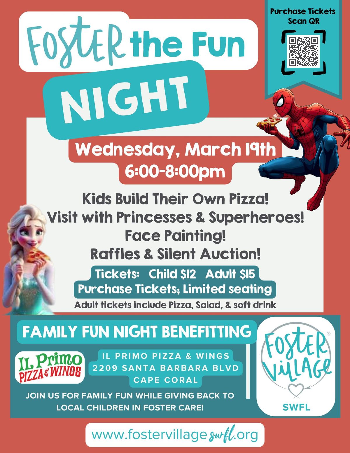 Foster the Fun Family Night - Fundraiser for Foster Kids