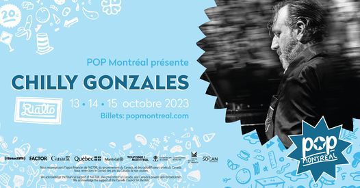 POP Montreal pr\u00e9sente: Chilly Gonzales