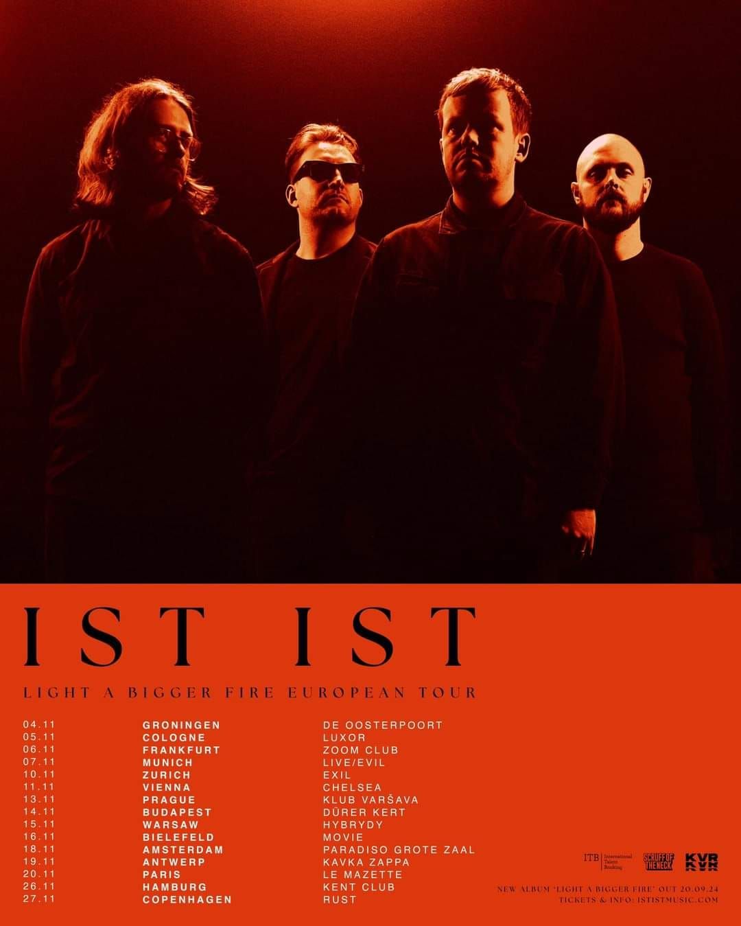 IST IST (Manchester, Postpunk) & Support: Amber (Postpunk) @Movie Bielefeld