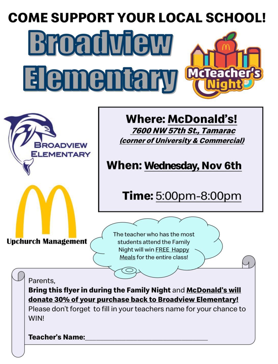 Family Night at McDonald\u2019s 