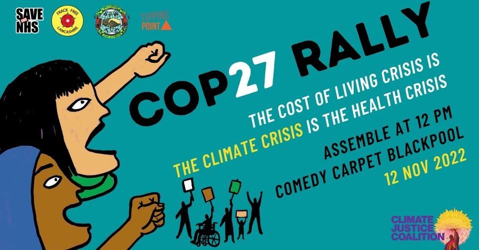 COP27 Rally Blackpool, Coach from Lancaster at 10.30