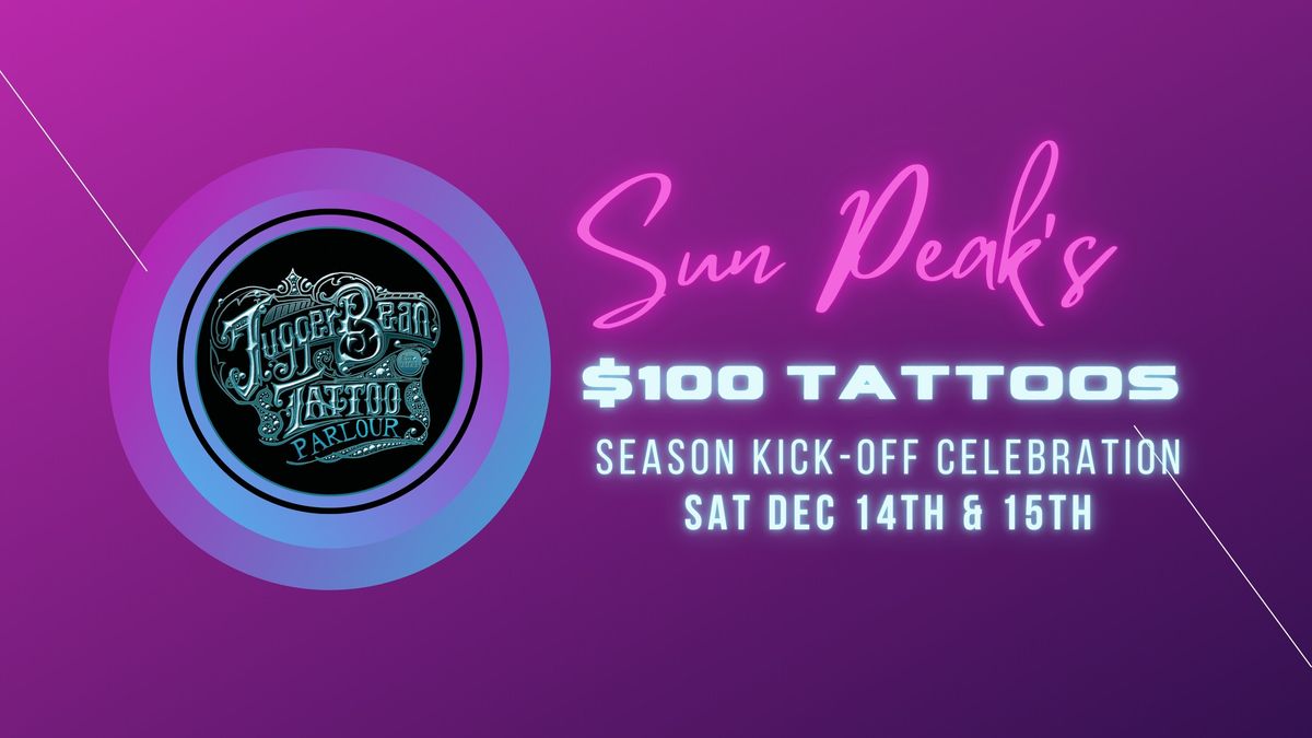 $100 Tattoo Flash Sale 3rd Annual Season Kick-off Celebration