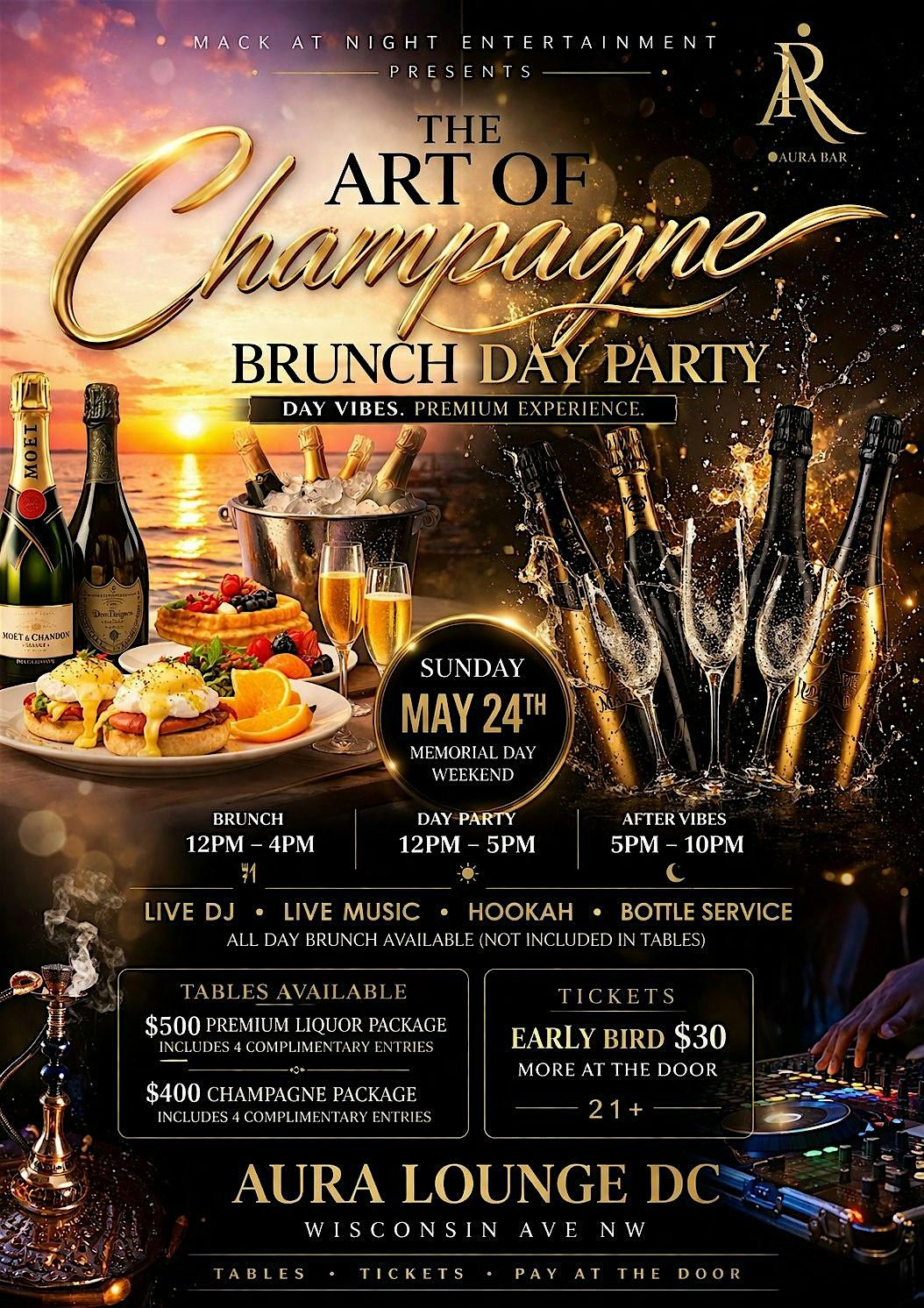 The Art of champagne Brunch and Day Party