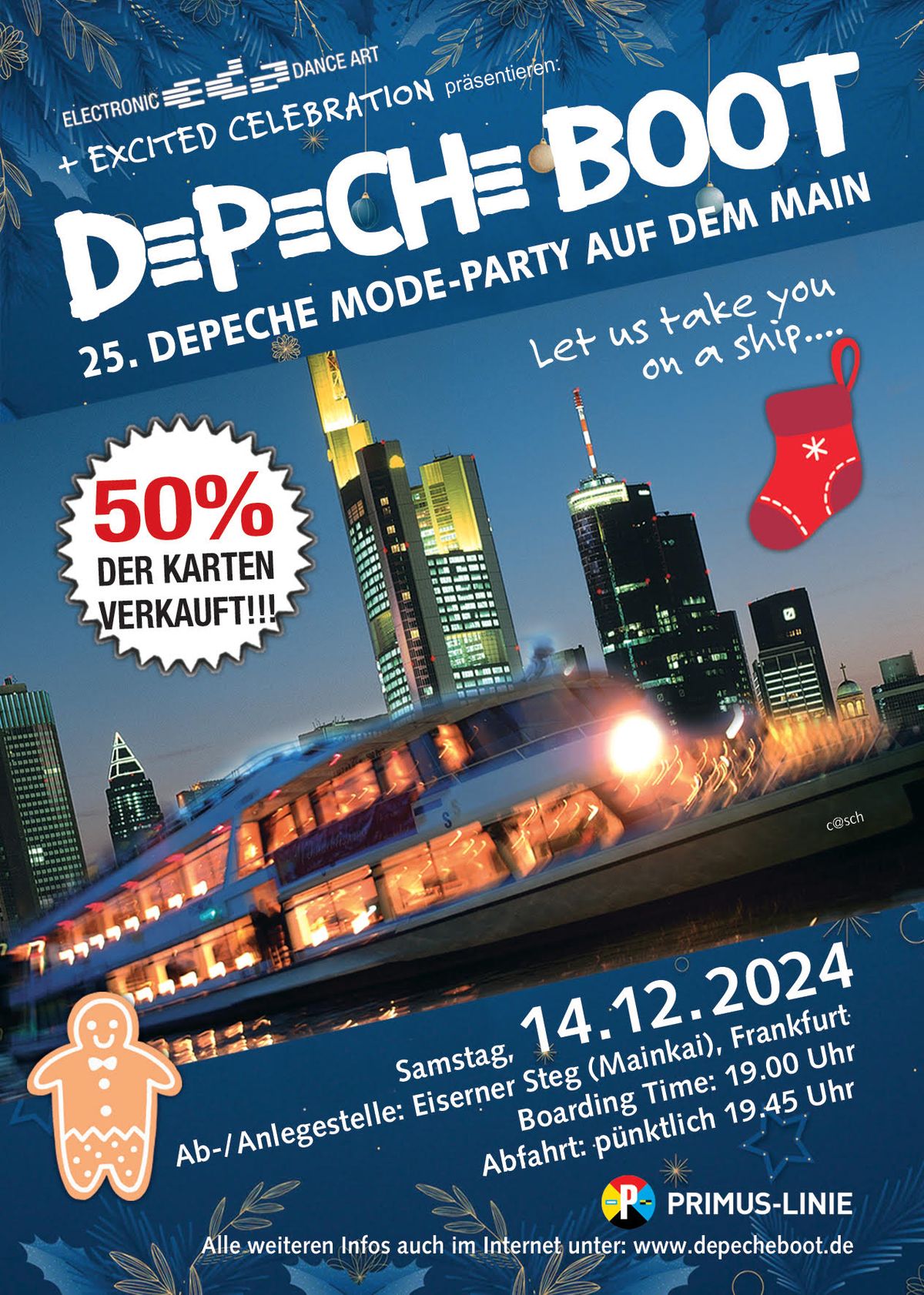 WeihnachtsJubil\u00e4umsDepecheBootBoot XXV - 2 Floors (\u00fcber 50% der Tickets verkauft)